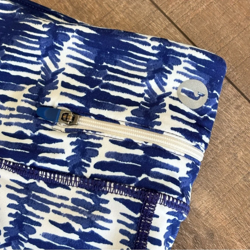 Vineyard Vines Performance Leggings Blue and White Size Large